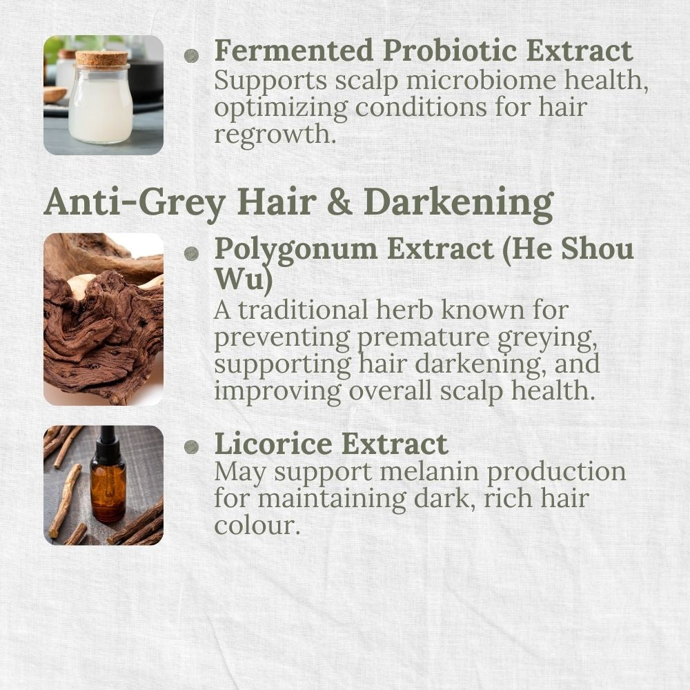 Hair & Scalp Treatment Tonic, 50ml, Anti-Hair Loss, Darkening, L&P Organic and Natural