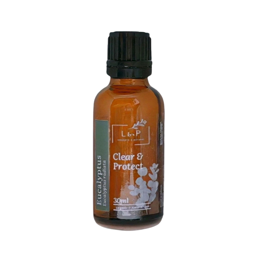 Organic Essential Oil, Eucalyptus, Clear, Protect, L&P Organic and Natural