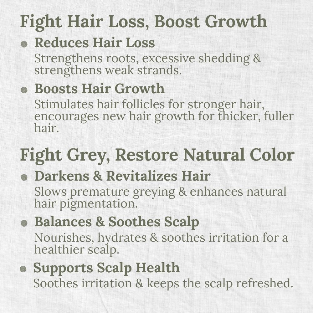 Hair & Scalp Treatment Tonic, 50ml, Anti-Hair Loss, Darkening, L&P Organic and Natural