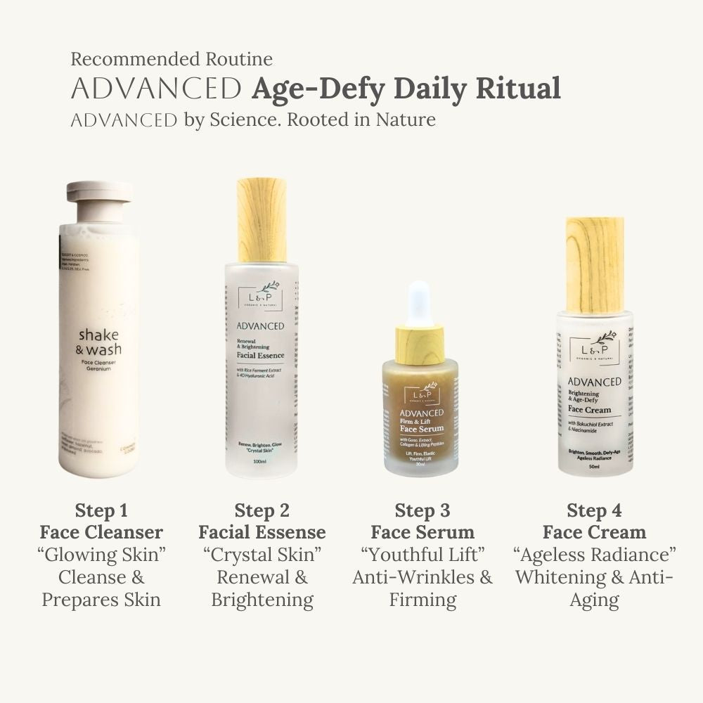 Advanced Firm & Lift Face Serum, 30ml, Lift, Firm, Elastic, L&P Organic and Natural