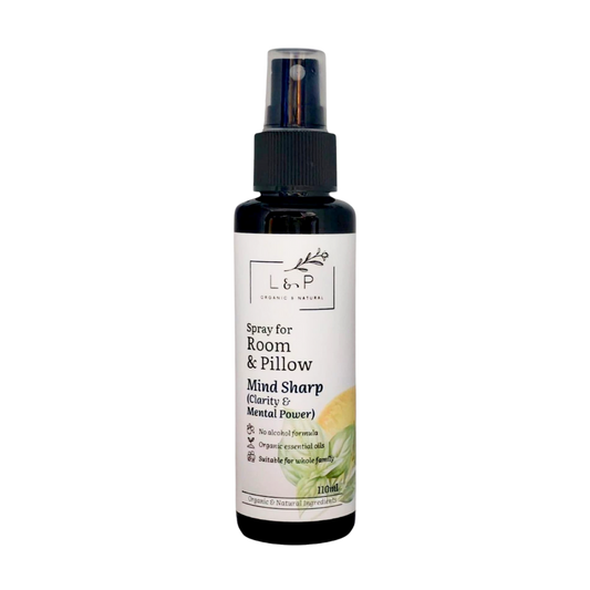 Room & Pillow Spray, Mind Sharp, Clarity, Mental Power, L&P Organic and Natural
