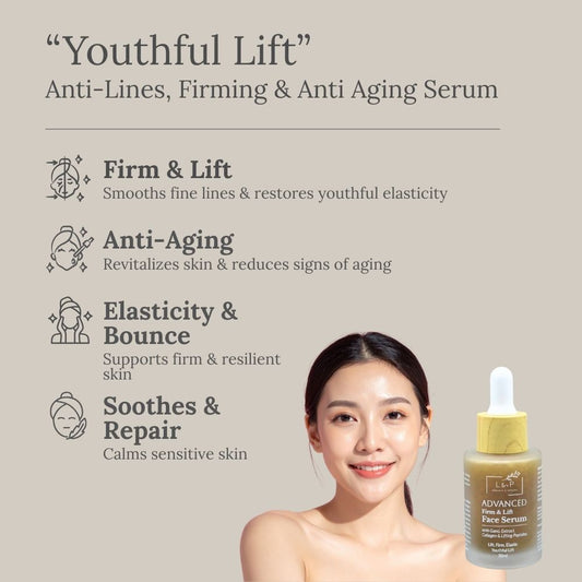 Advanced Firm & Lift Face Serum, 30ml, Lift, Firm, Elastic, L&P Organic and Natural