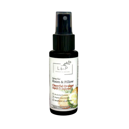 Room & Pillow Spray, Cheerful Orange, Uplift, Defense, L&P Organic and Natural