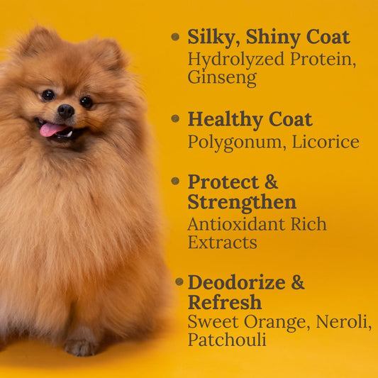 Fur & Coat Silky Shine Spray, 60ml, Repair, Strengthen, Shine, L&P Organic and Natural