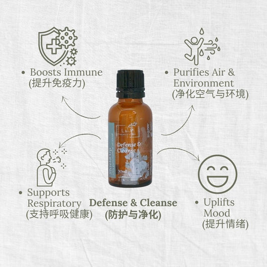Organic Essential Oil Blend, Shield Up, Defense, Cleanse, L&P Organic and Natural