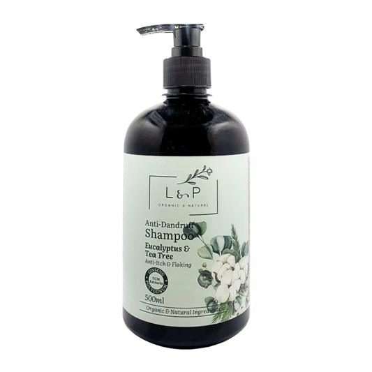 Anti Dandruff Shampoo, Eucalyptus & Tea Tree, L&P Organic and Natural