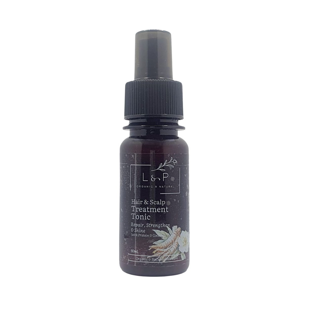 Hair & Scalp Treatment Tonic Spray, 60ml, Shine, Repair, Strengthen, L&P Organic and Natural