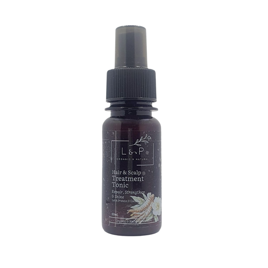 Hair & Scalp Treatment Tonic Spray, 60ml, Shine, Repair, Strengthen, L&P Organic and Natural