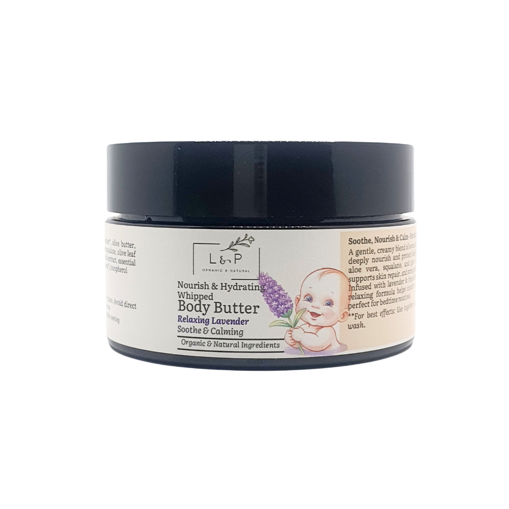 Nourish & Hydrating Body Butter (Baby & Child), 100g, Soothe, Calming, L&P Organic and Natural