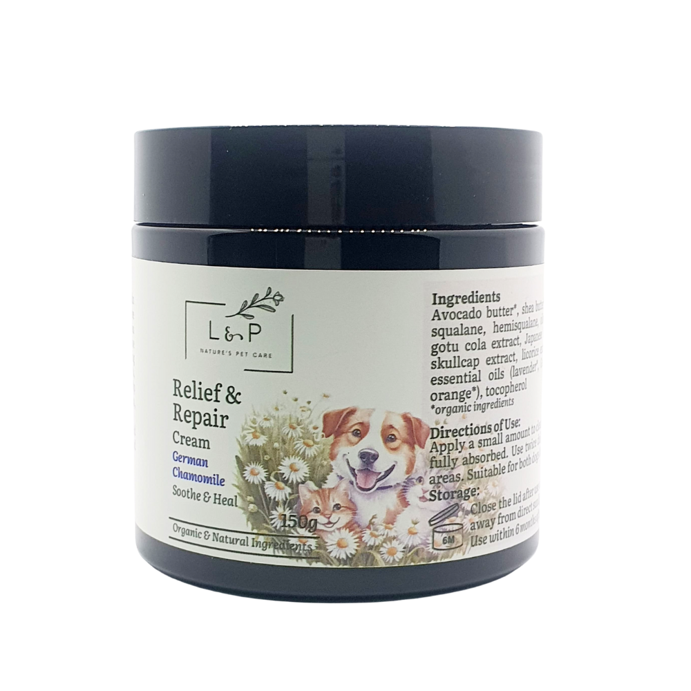 Relief & Repair Cream (Wound Cream), Soothe, Heal, L&P Organic and Natural