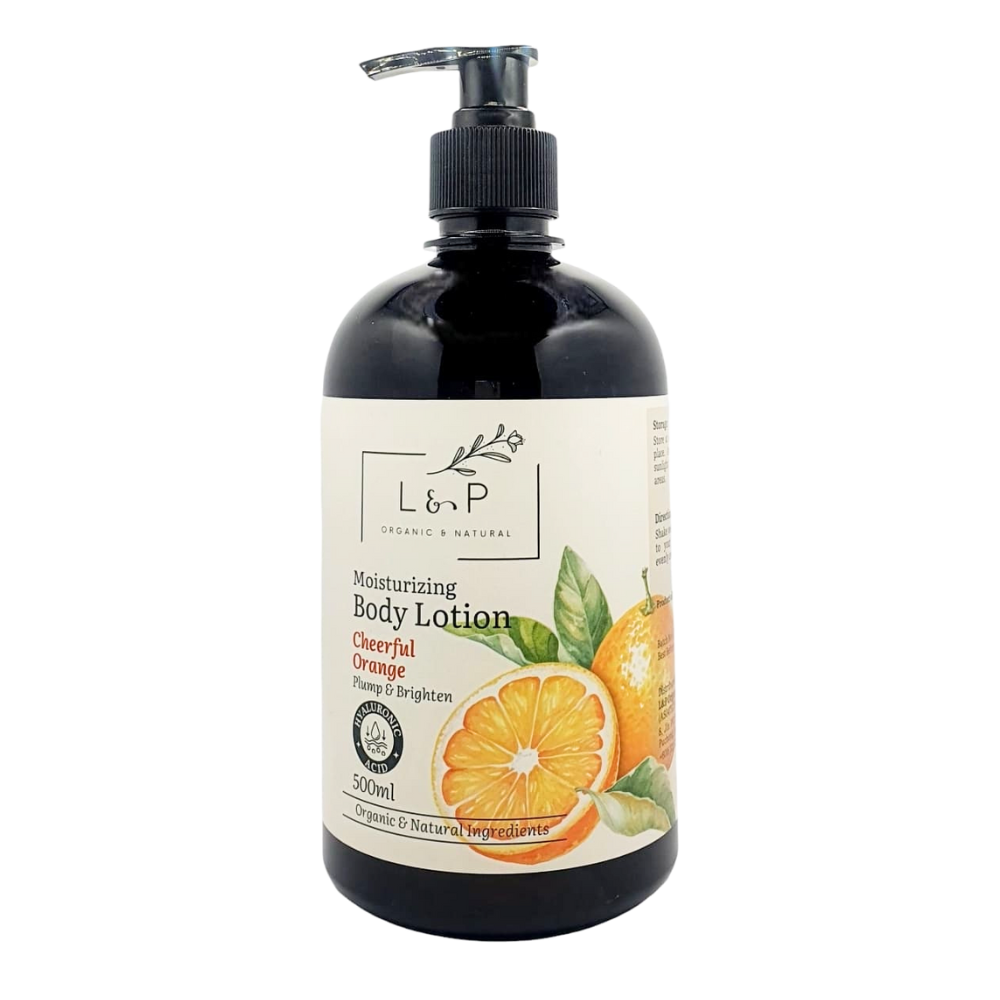 Mild & Gentle Body Lotion, Cheerful Orange, L&P Organic and Natural