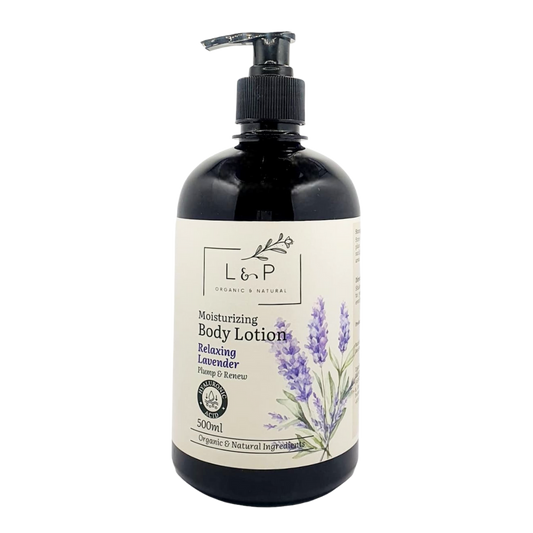 Mild & Gentle Body Lotion, Relaxing Lavender, L&P Organic and Natural