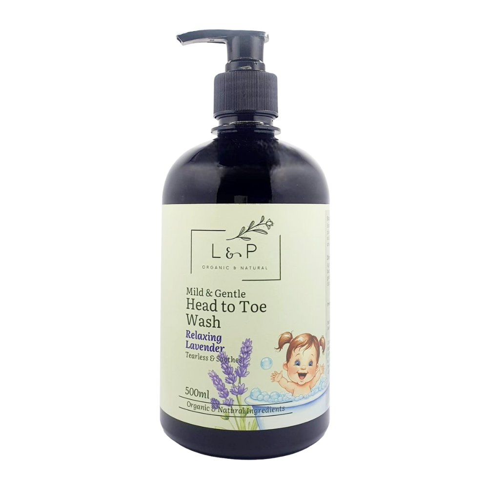 Mild & Gentle Head to Toe, Relaxing Lavender, L&P Organic and Natural