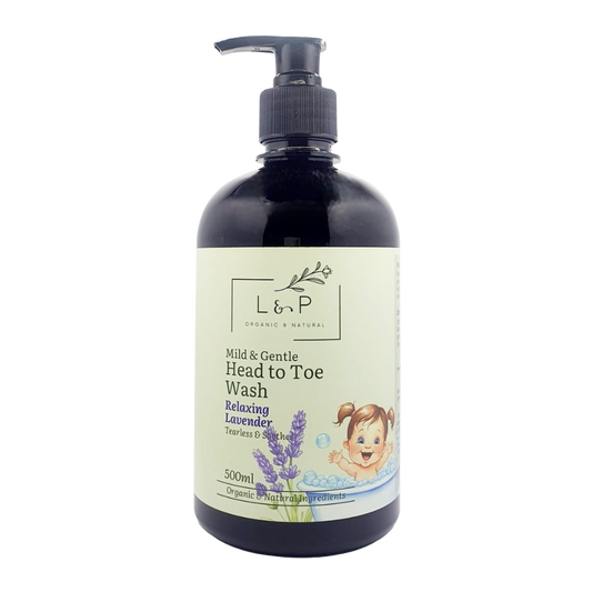 Mild & Gentle Head to Toe, Relaxing Lavender, L&P Organic and Natural