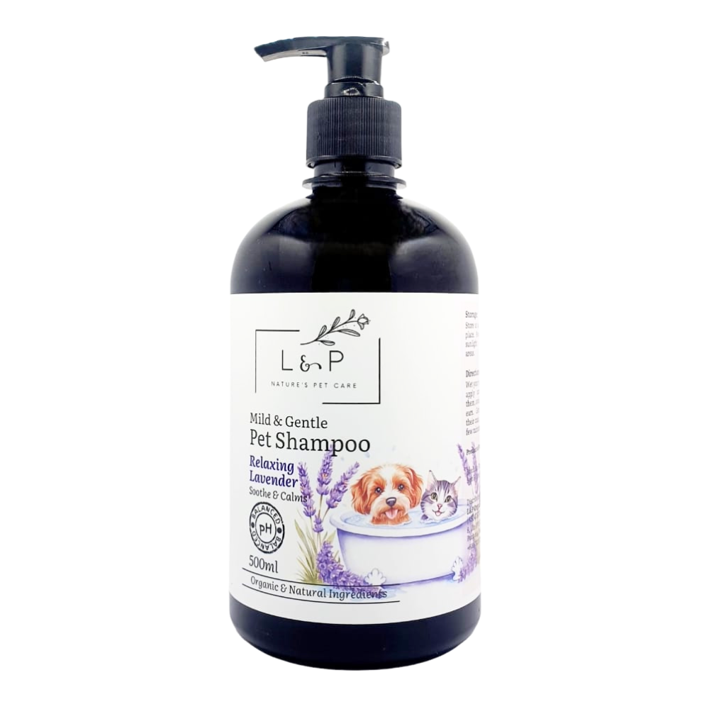 Mild & Gentle Pet Shampoo, Relaxing Lavender, L&P Organic and Natural