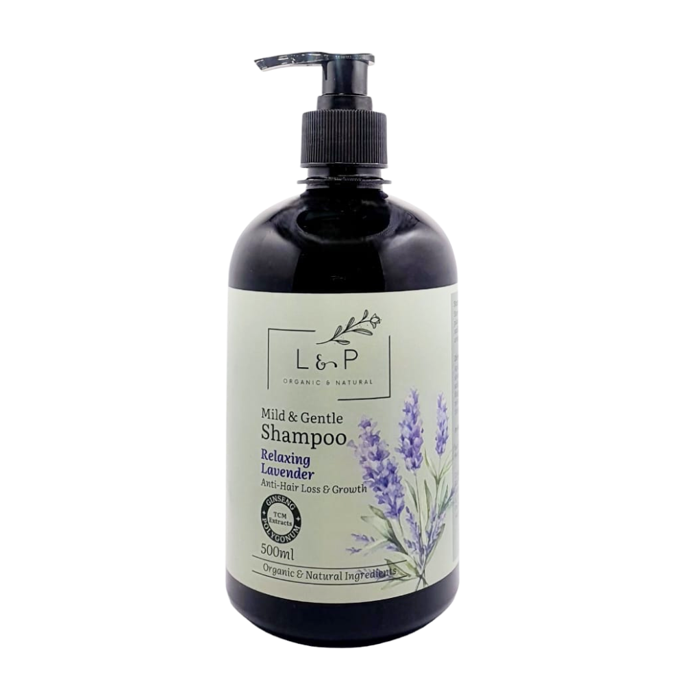 Mild & Gentle Shampoo, Relaxing Lavender, L&P Organic and Natural
