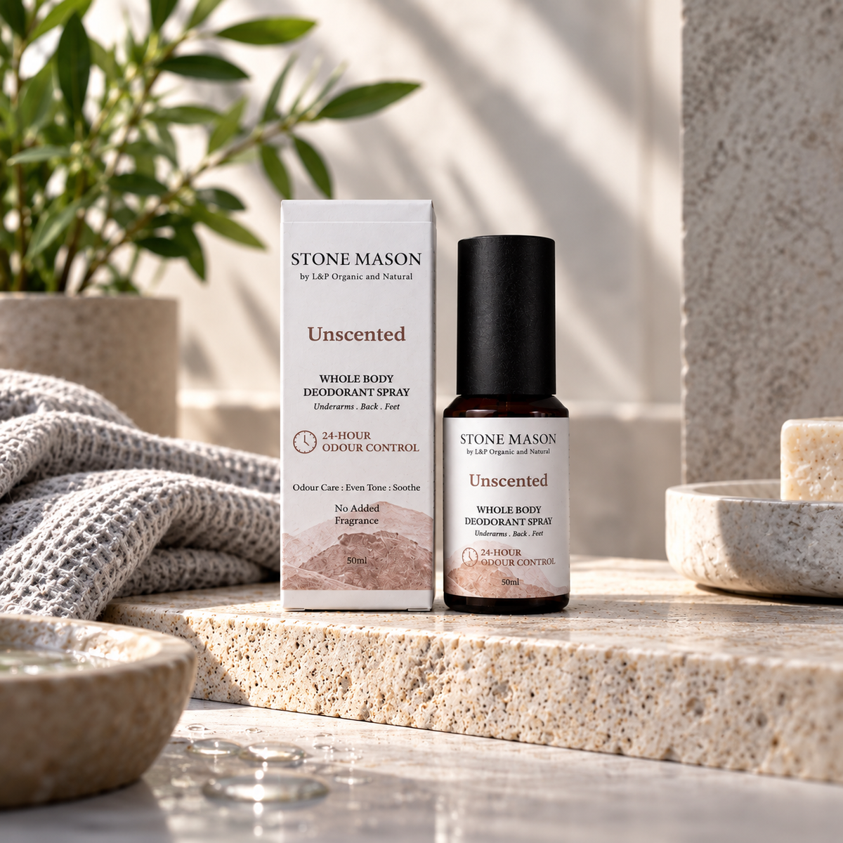 Unscented, Whole Body Deodorant Spray