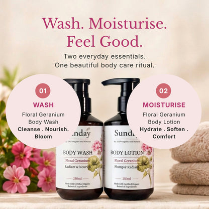 Mild & Gentle Body Wash, Floral Geranium