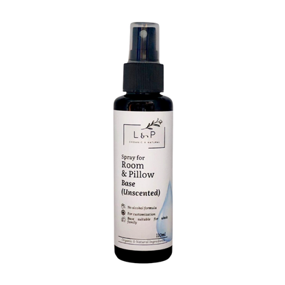 Room & Pillow Spray, Unscented Base, Unscented, Customizable, L&P Organic and Natural