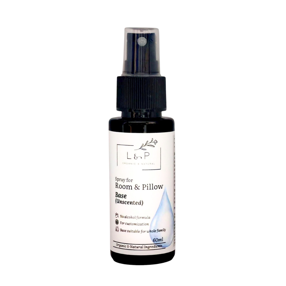 Room & Pillow Spray, Unscented Base, Unscented, Customizable, L&P Organic and Natural