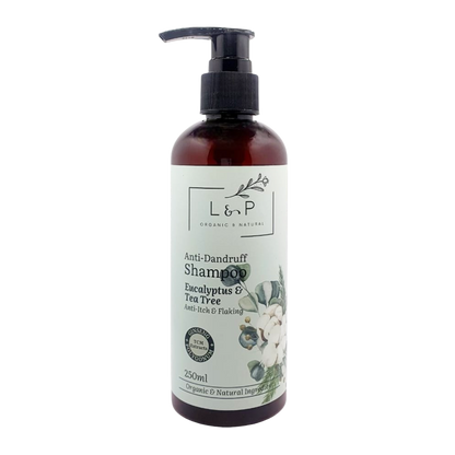 Anti-Dandruff Shampoo, Eucalyptus & Tea Tree, Anti-Itch, Anti-Flake, L&P Organic and Natural