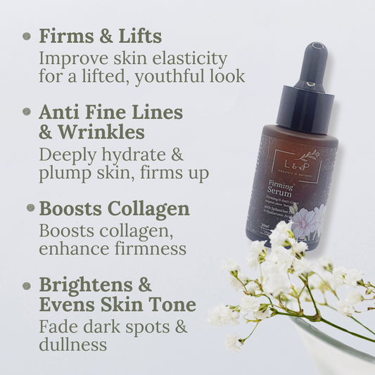 Firming Serum, 30ml, Anti-Wrinkles, Firming, L&P Organic and Natural