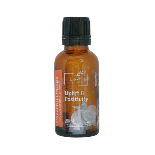 Organic Essential Oil Blend, Cheerful Orange, Uplift, Defense, L&P Organic and Natural