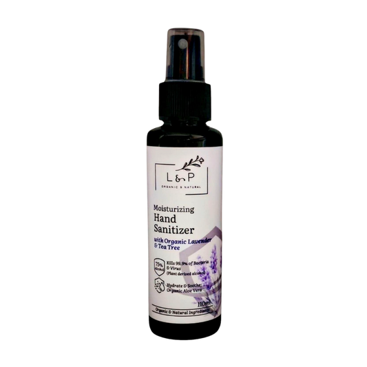 Moisturizing Hand Sanitizer, Lavender & Tea Tree, Anti-microbial, Moisturizing, L&P Organic and Natural