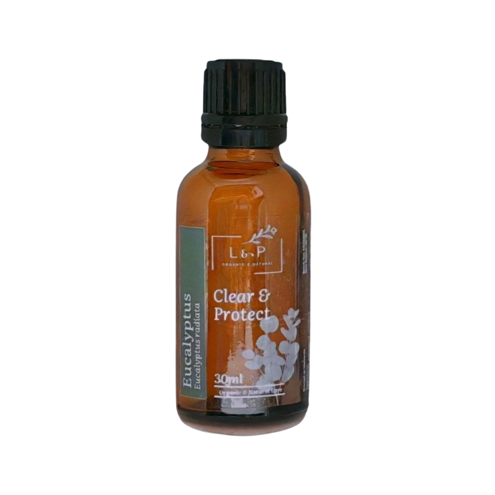 Organic Essential Oil, Eucalyptus, Clear, Protect, L&P Organic and Natural