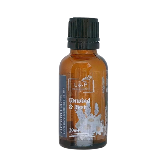 Organic Essential Oil Blend, Dream Calm, Unwind, Rest, L&P Organic and Natural