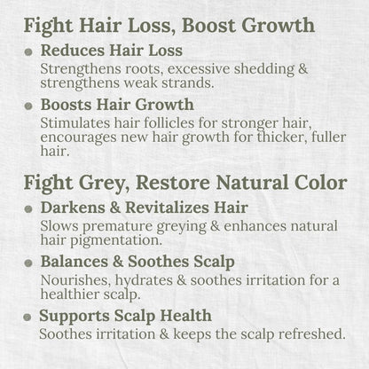 Hair & Scalp Treatment Tonic, 50ml, Anti-Hair Loss, Darkening, L&P Organic and Natural