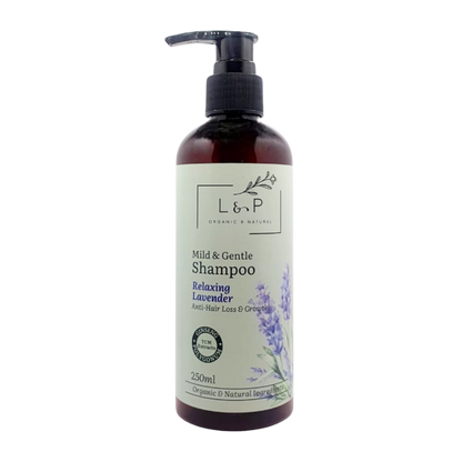 Mild & Gentle Shampoo, Lavender, Anti-Hair Loss, Growth, L&P Organic and Natural