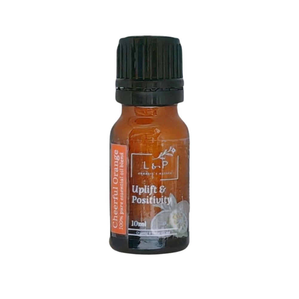 Organic Essential Oil Blend, Cheerful Orange, Uplift, Defense, L&P Organic and Natural