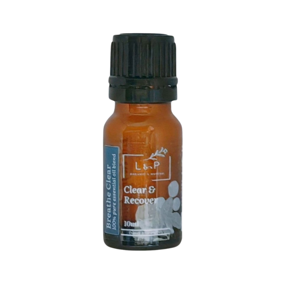 Organic Essential Oil Blend, Breathe Clear, Clear, Recover, L&P Organic and Natural