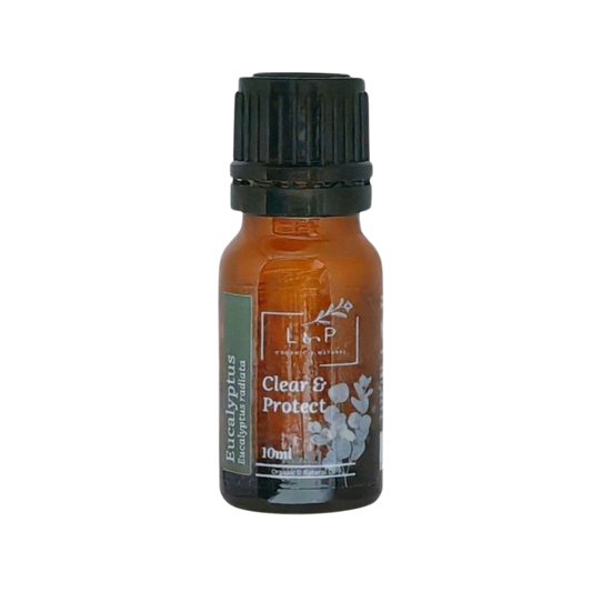 Organic Essential Oil, Eucalyptus, Clear, Protect, L&P Organic and Natural