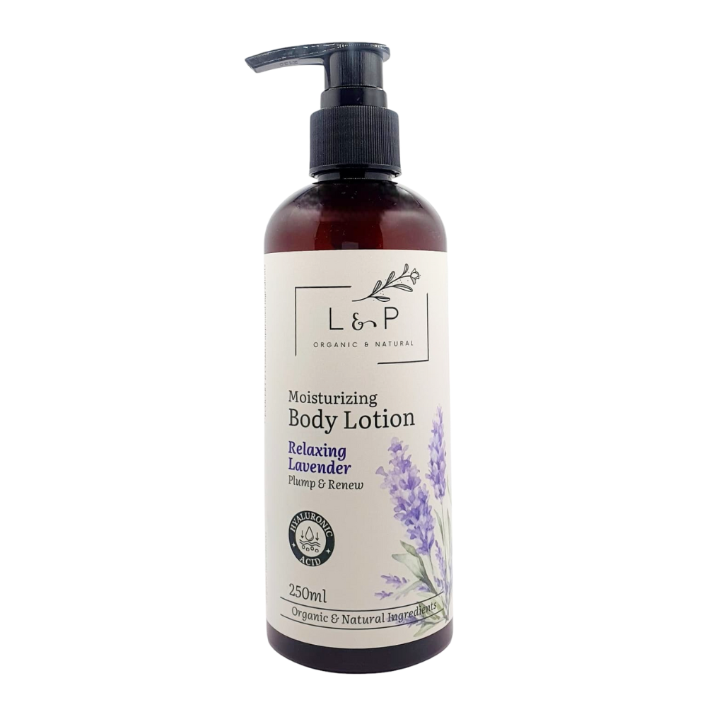 Moisturizing Body Lotion, Relaxing Lavender, Renew, Plump, L&P Organic and Natural