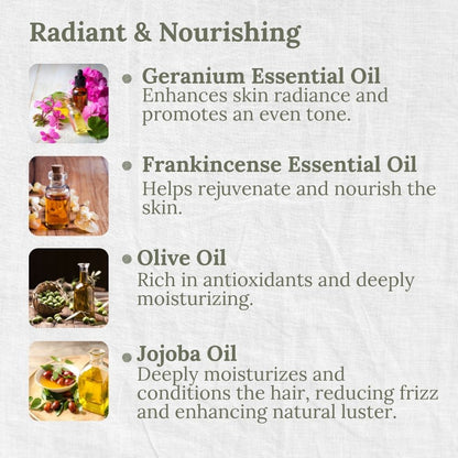 Mild & Gentle Body Wash, Floral Geranium, Radiant, Nourishing, L&P Organic and Natural