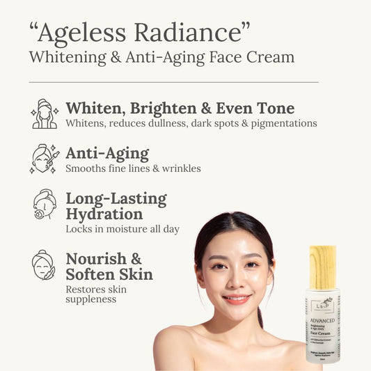 Advanced Renewal & Brightening Face Cream, 50ml, Brighten, Smooth, Anti-Aging, L&P Organic and Natural