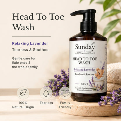 Head to Toe Wash, Relaxing Lavender