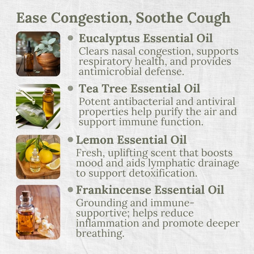 Organic Essential Oil Blend, Breathe Clear, Clear, Recover, L&P Organic and Natural