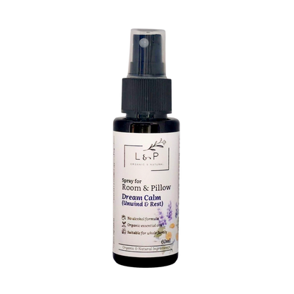Room & Pillow Spray, Dream Calm, Unwind, Rest, L&P Organic and Natural