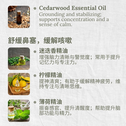 Organic Essential Oil Blend, Mind Sharp, Clarity, Mental Power, L&P Organic and Natural