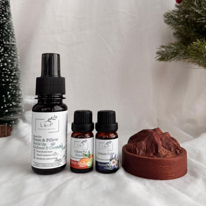 Aromatherapy Wooden Mountain Calm (Jinshan) Diffuser Set, L&P Organic and Natural