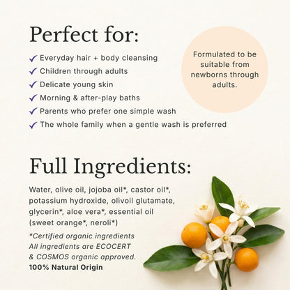Head to Toe Wash, Cheerful Orange