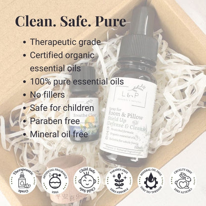 Aromatherapy Wooden Car Diffuser Set, L&P Organic and Natural