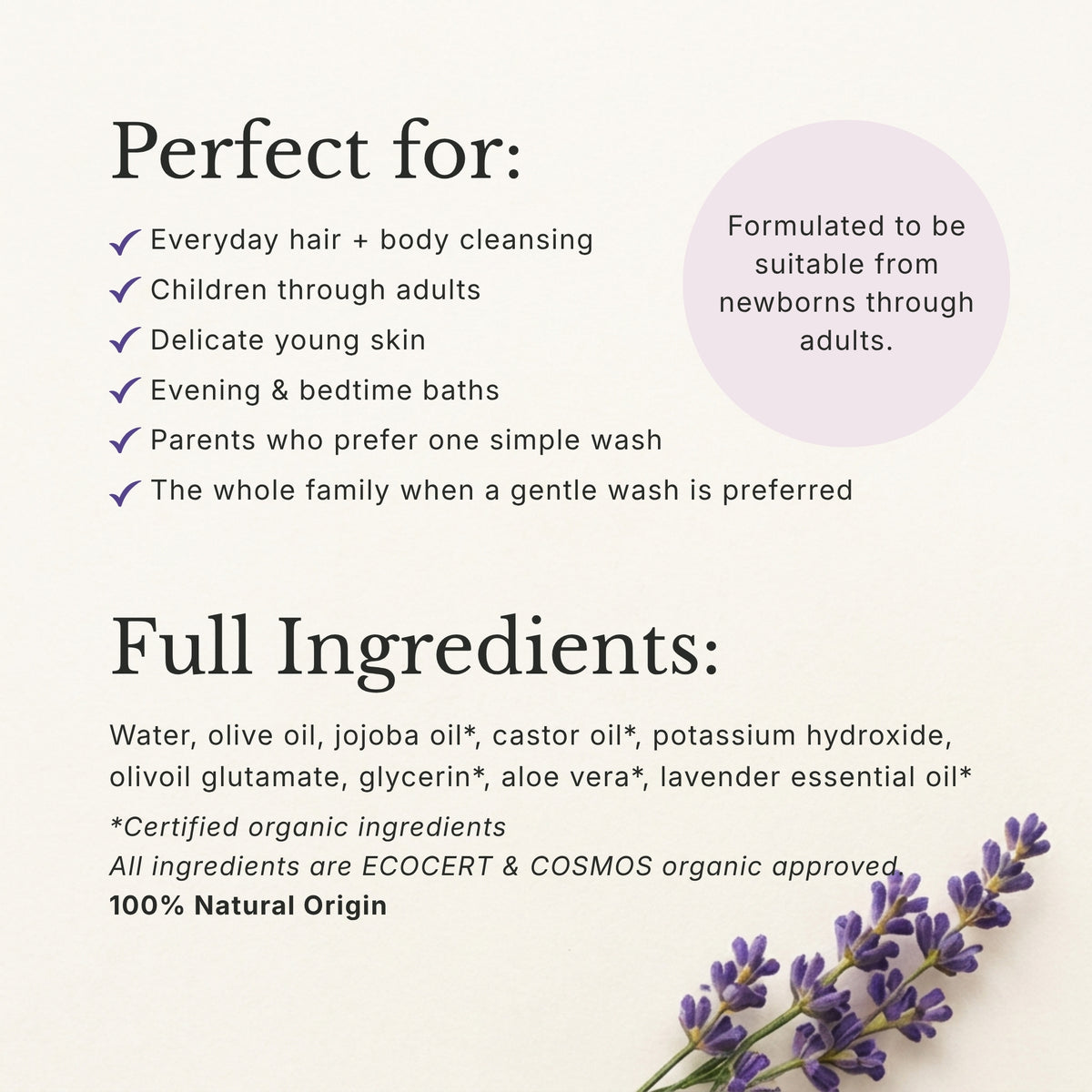 Head to Toe Wash, Relaxing Lavender