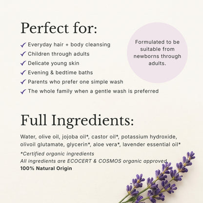 Head to Toe Wash, Relaxing Lavender