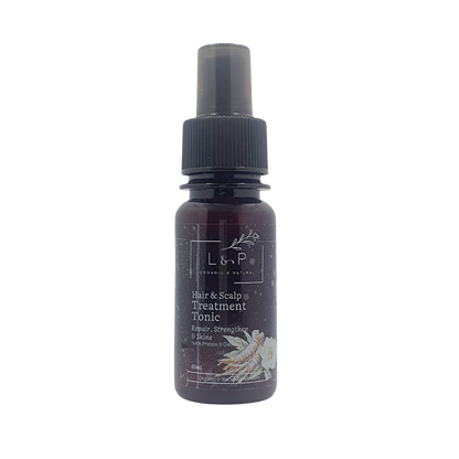 Hair & Scalp Treatment Tonic Spray, 60ml, Shine, Repair, Strengthen, L&P Organic and Natural