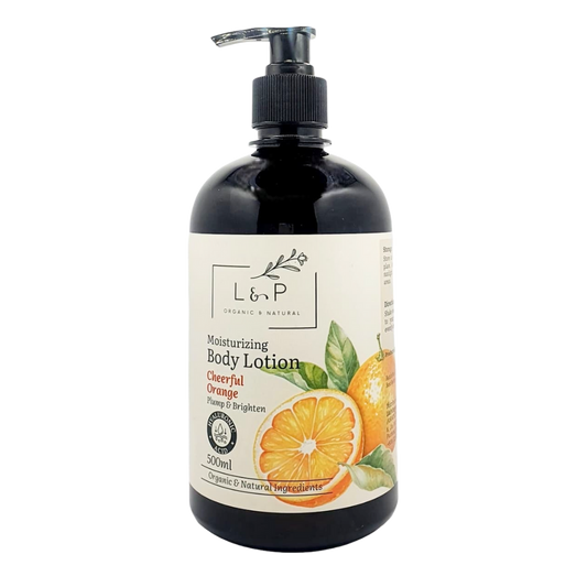Mild & Gentle Body Lotion, Cheerful Orange, L&P Organic and Natural