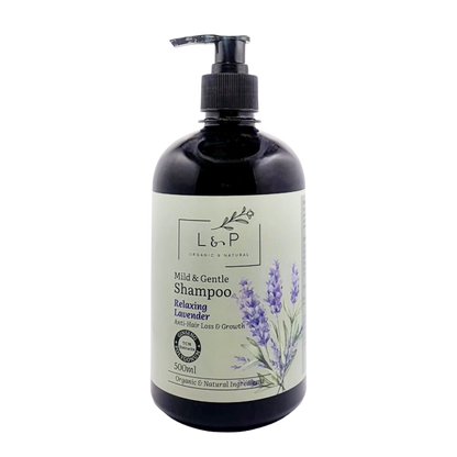Mild & Gentle Shampoo, Relaxing Lavender, L&P Organic and Natural